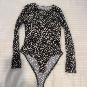 Gaze leopard print bodysuit XS